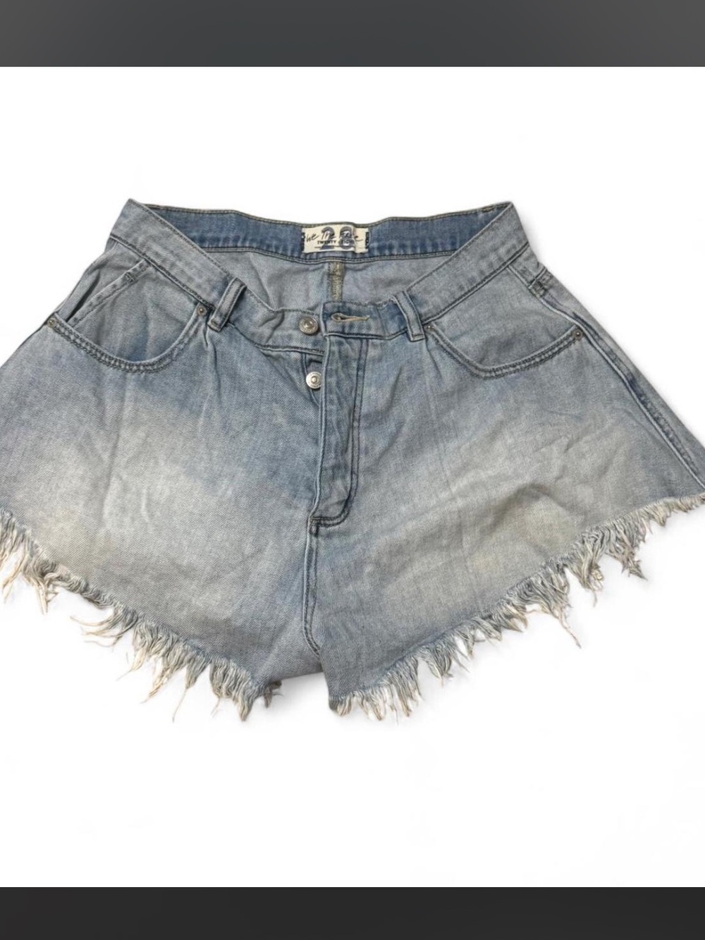 Frayed Denim Shorts
